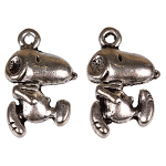 5x Metall Anhänger Snoopy, antiksilber, Verbinder, Schmuck DIY 5x Metall Anhänger Snoopy, antiksilber, Verbinder, Schmuck DIY